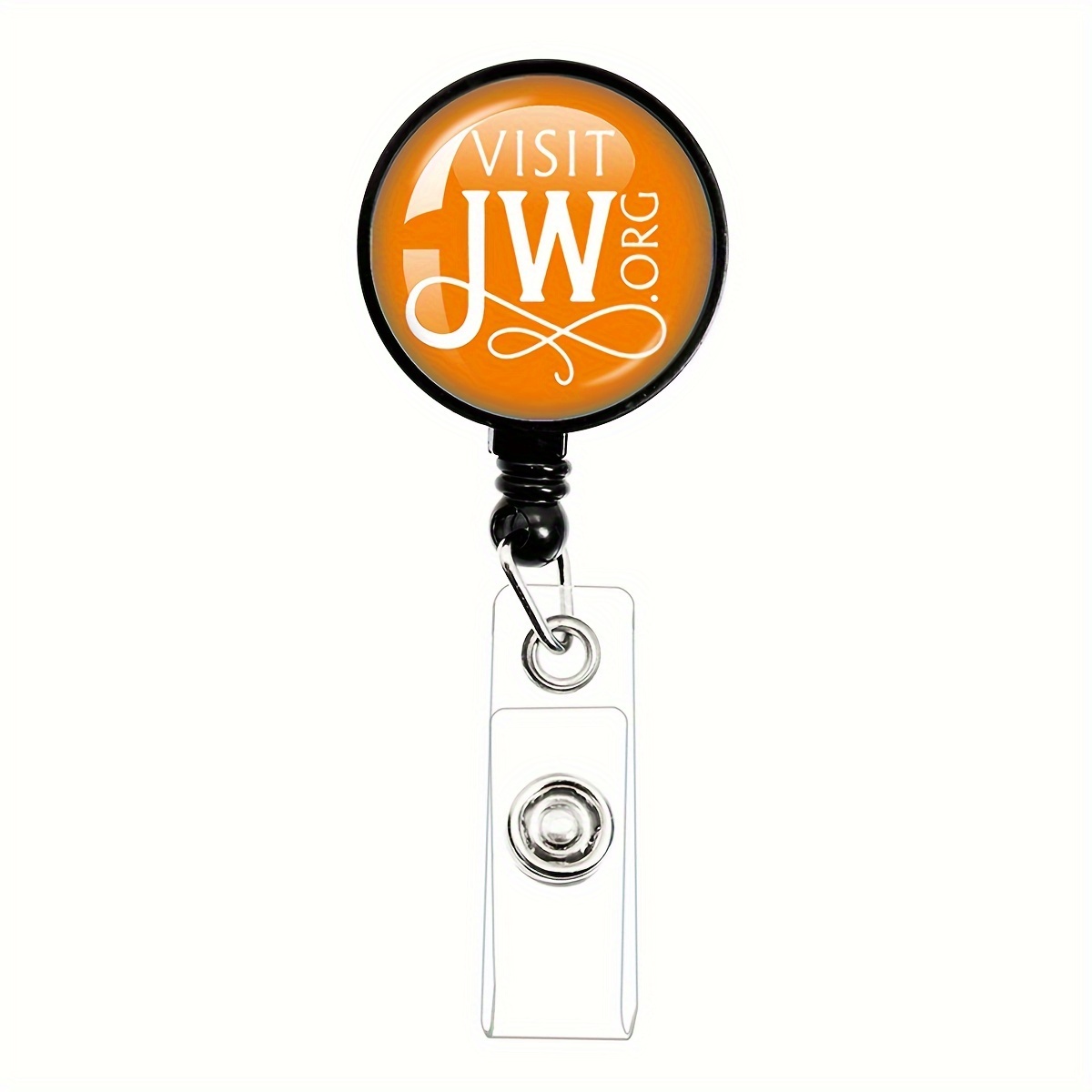 Jw.org Black Retractable Badge Reel Work - Temu