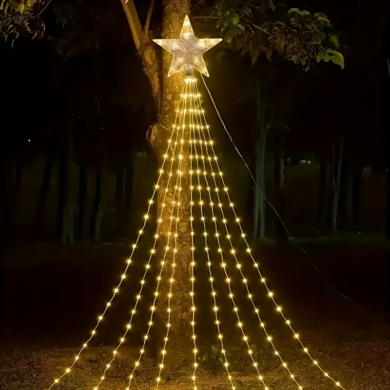 Outdoor Christmas Decorations Star String Light Usb Power 8 - Temu