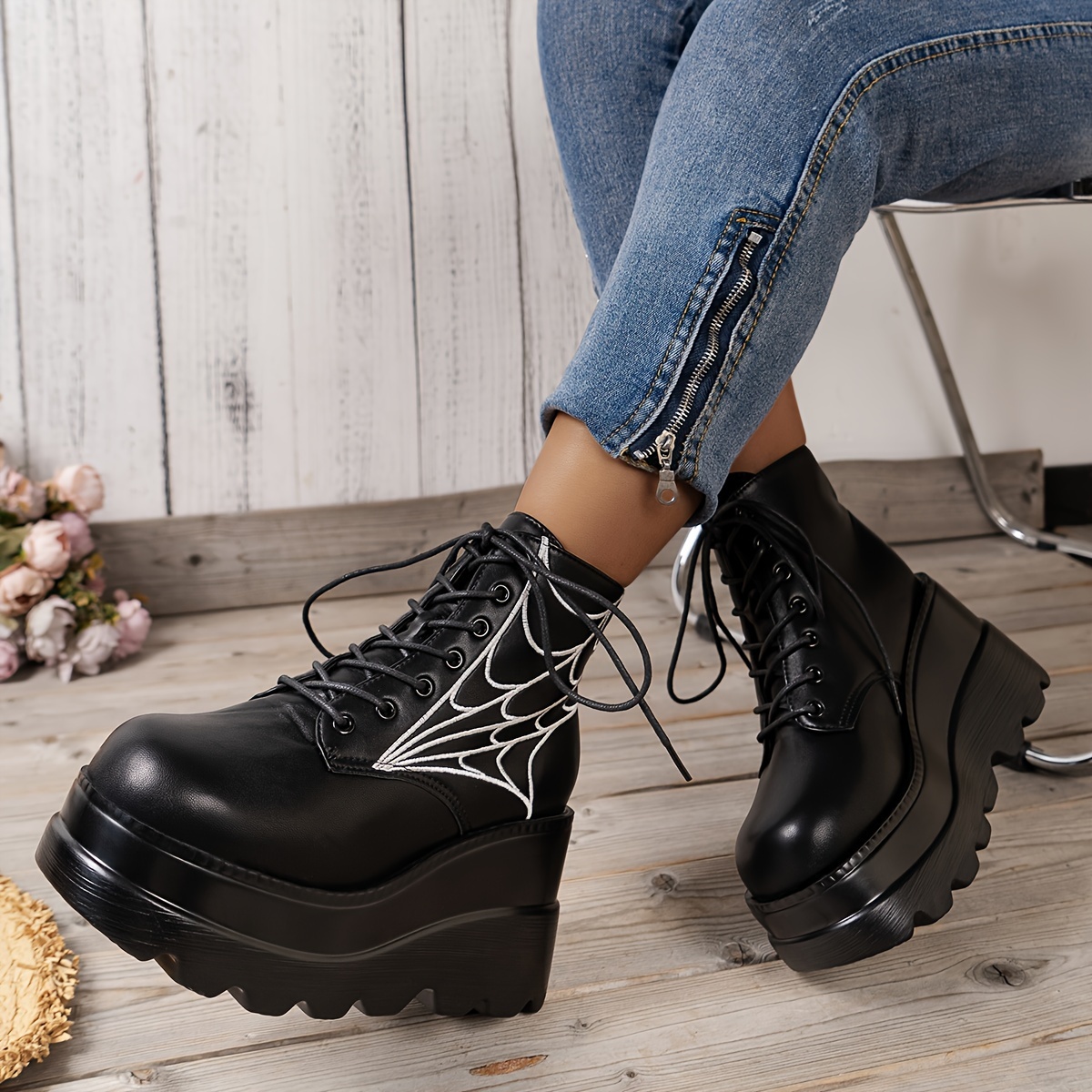 Stiefeletten Paul Barritt Stiefel Schwarz Keilabsatz Stiefeletten