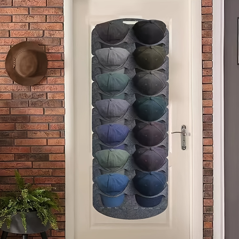 Porte-casquette de baseball, mur arrière de porte non tissé Grand sac de  rangement de chapeau suspendu