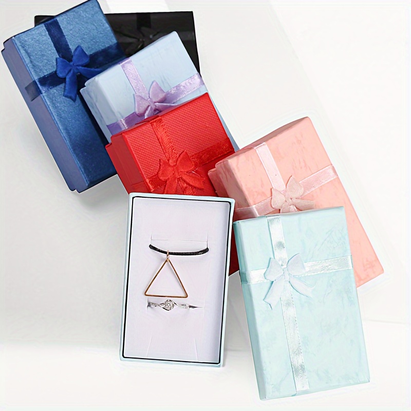 Jewelry Bracelet Ring Box Rectangular Gift Box With Lid - Temu