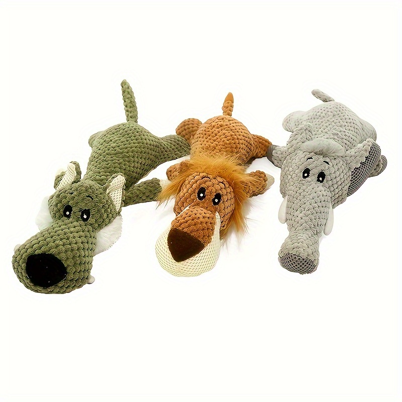 Squeak Dog Toys Puppy Toys Tough Plush Interactive Dog - Temu