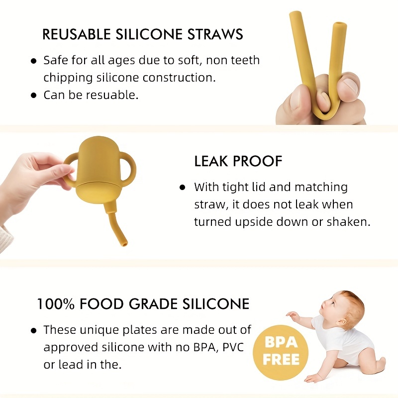  LITTLE ECOS Toddler straw cups spill proof