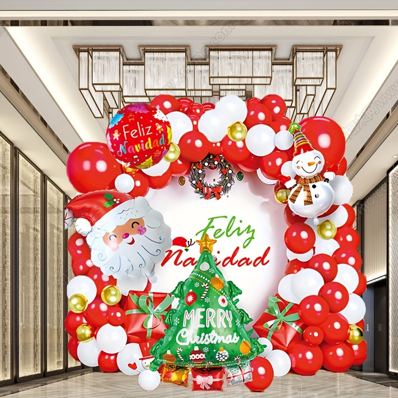 Festive Decoration Set Create A Magical Golden Red Balloon - Temu