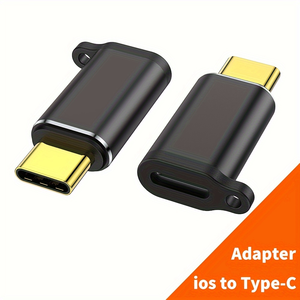 Adaptateur Lightning vers USB C femelle vers Lightning Adaptateur iOS Prise  en charge de 20 W PD Charge rapide et synchronisation des données  Compatible avec Lightning, pour iPhone iPad [1 pièce, droit] 