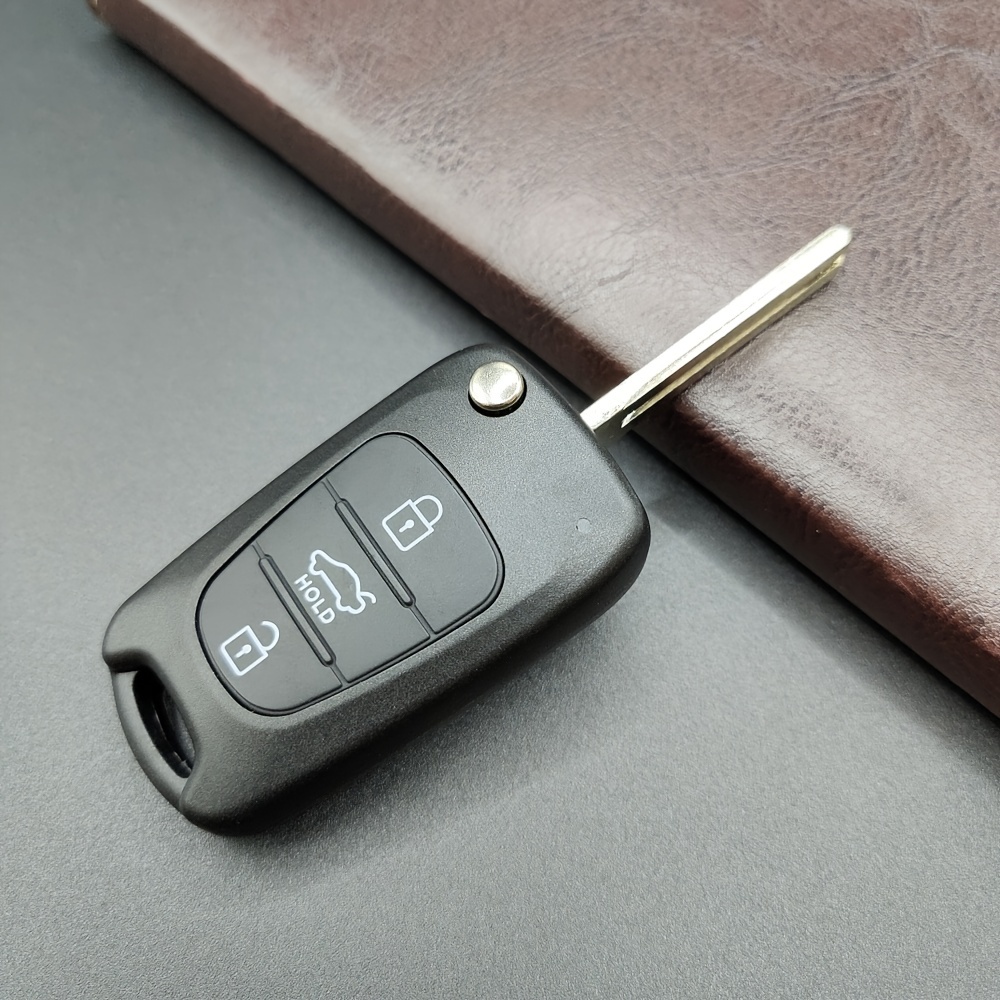 3 Buttons Flip Folding Remote Car Key Fob Shell Case, No Hold Button Remote  Key Shell For I20 I30 Ix35 I35 Accent Picanto Sportage K5 - Automotive -  Temu