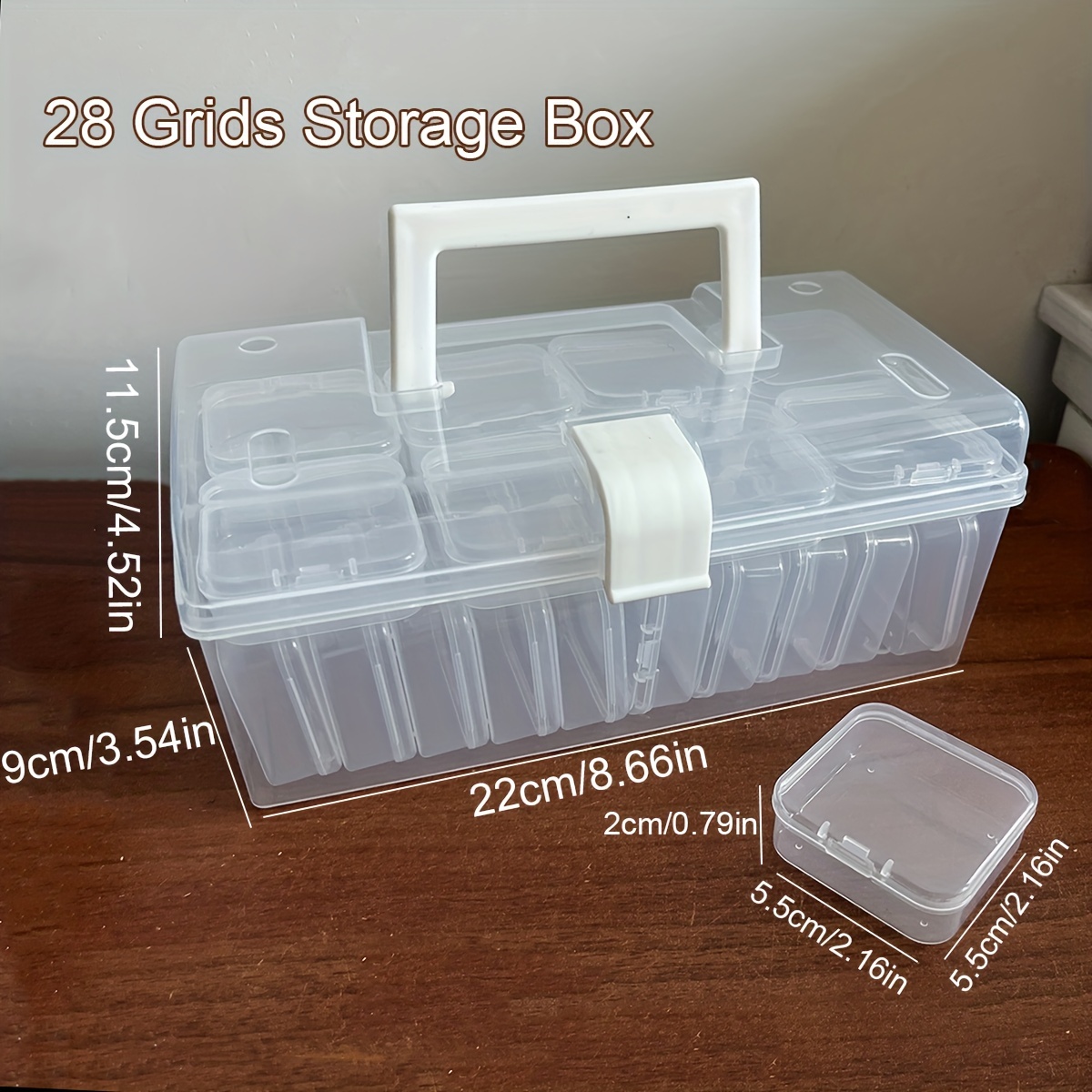 Handicraft Storage Box Portable Organizer Container - Temu