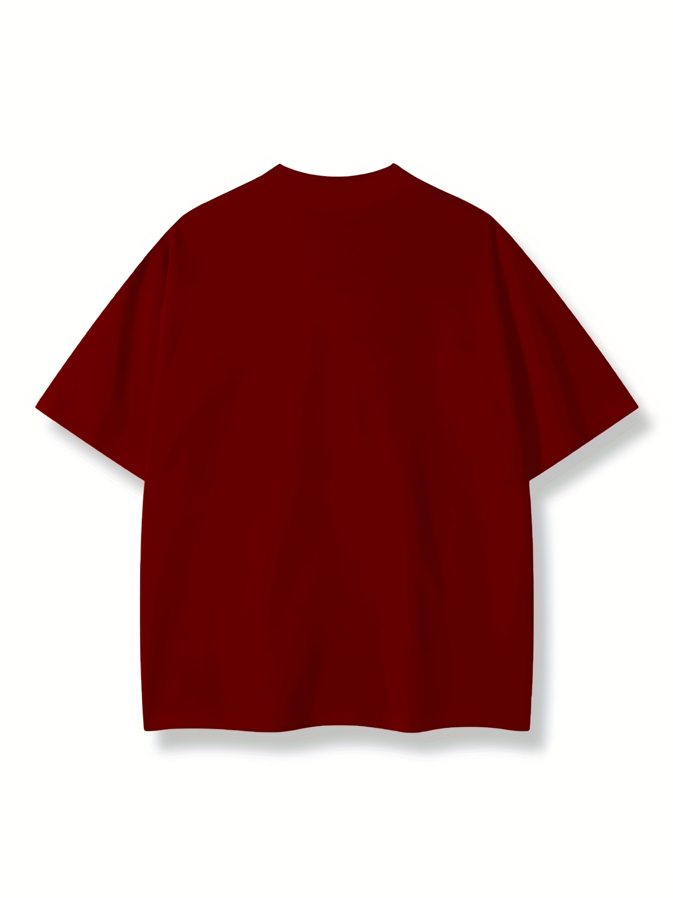 Cotton Maroon 23 bulls Oversize Drop Shoulder T-shirt, Round Neck