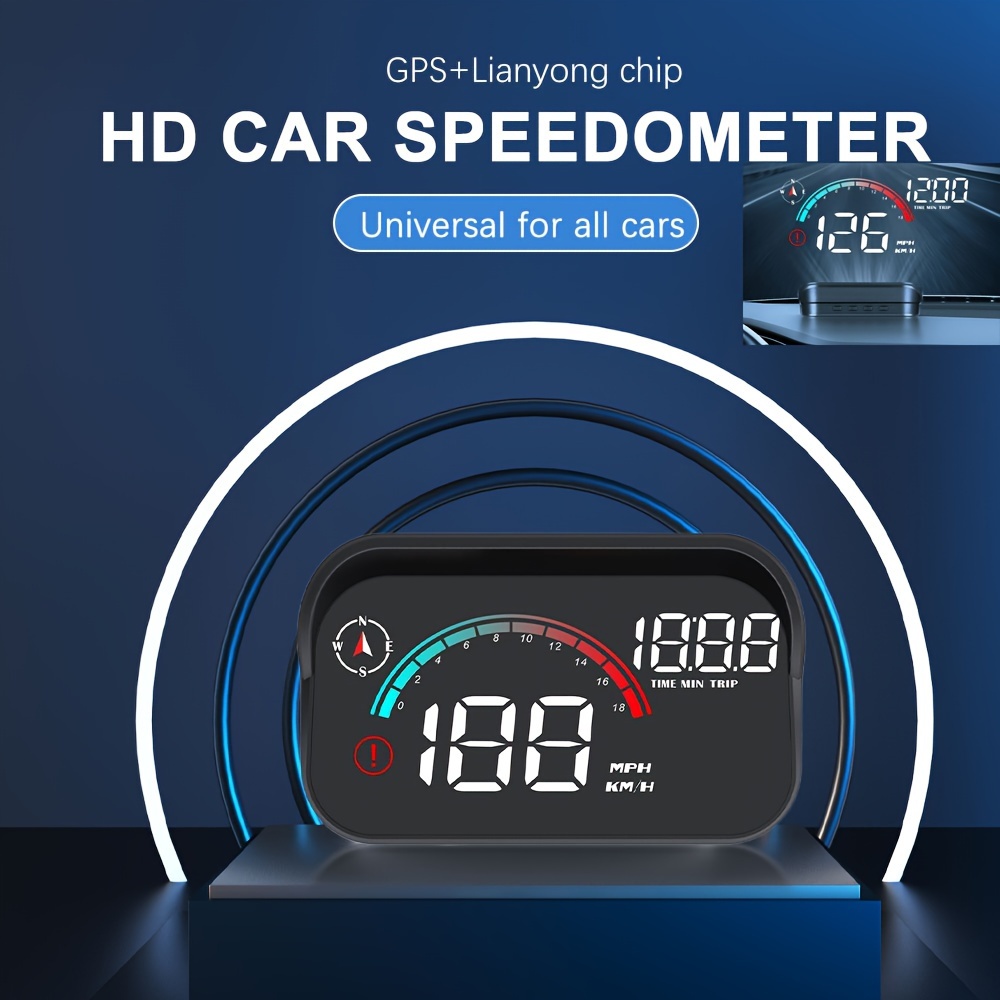Car Digital Gps Speedometer Head Up Display Overspeed – X10 Maroc