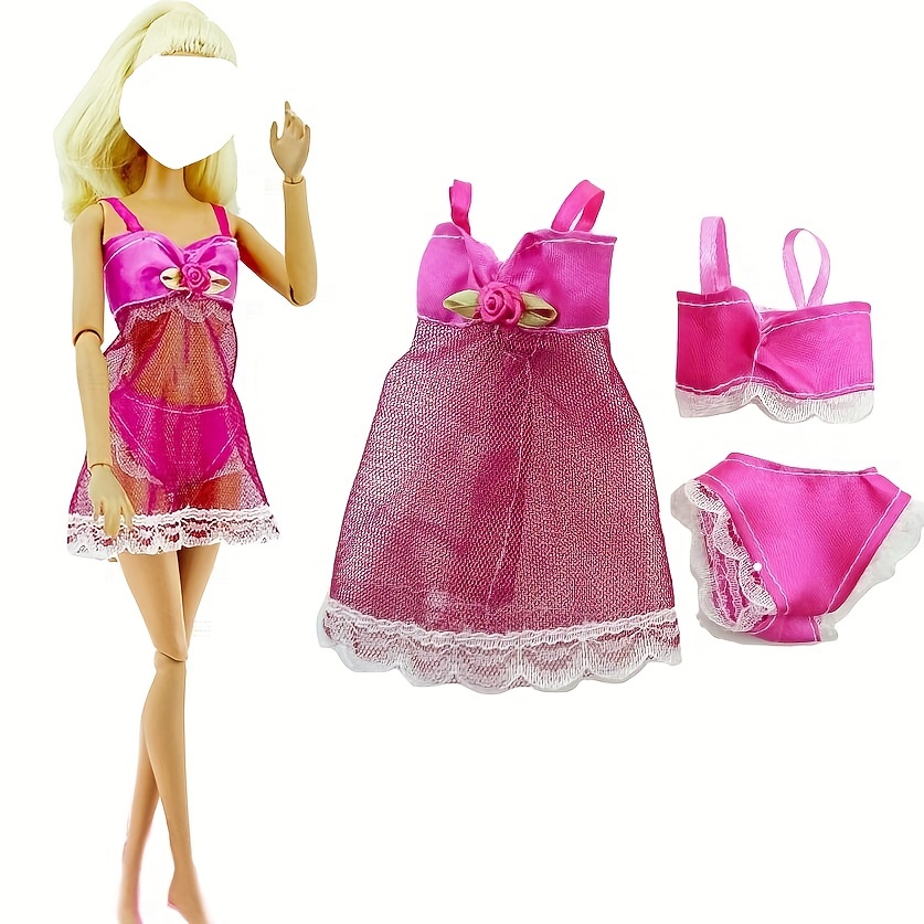 Sexy Pajamas Lace Doll Clothes For Barbie Doll Lingerie for 1/6