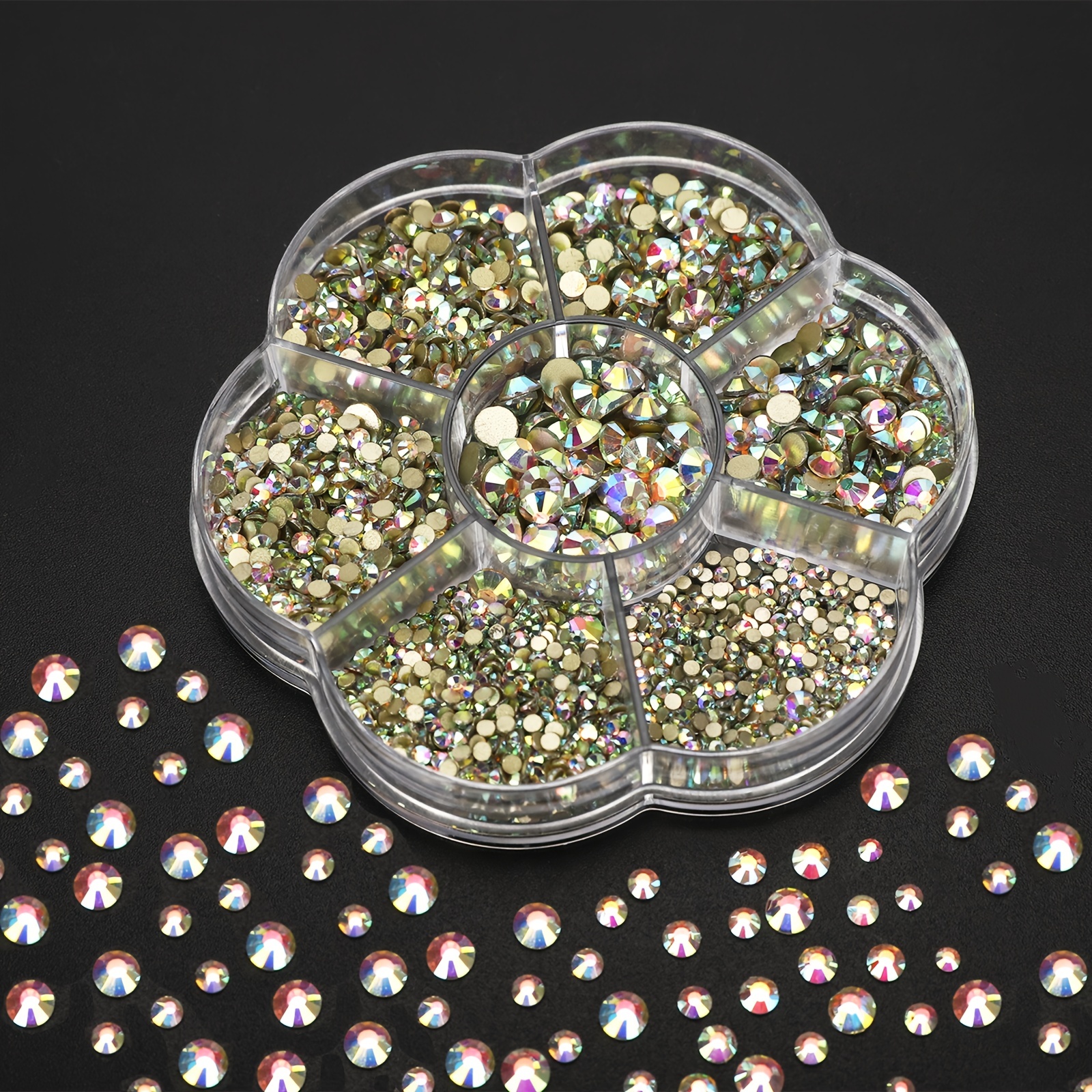 Cristales falsos de acrílico Super Z Outlet® de colores, con forma de gemas  del tesoro, diamantes y piedras preciosas redondas para decorar mesas