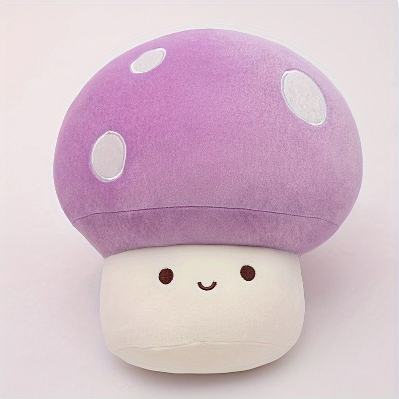 3d Mushroom Throw Pillows Funny Food Pillow Plush Toys - Temu