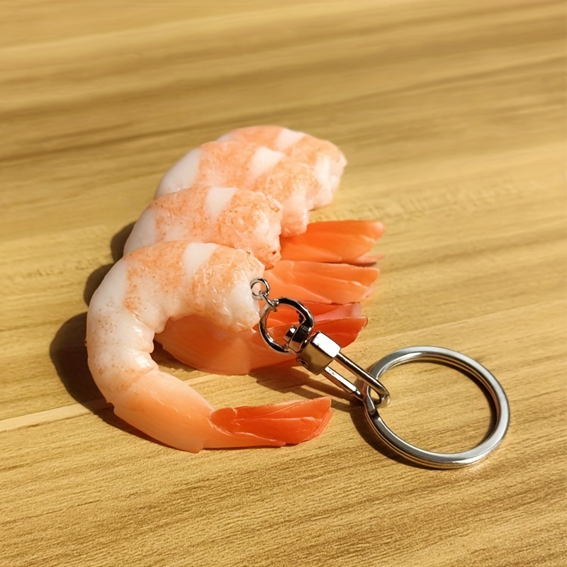 Car Pendant Artificial Shrimp Keychain Student Backpack - Temu Canada
