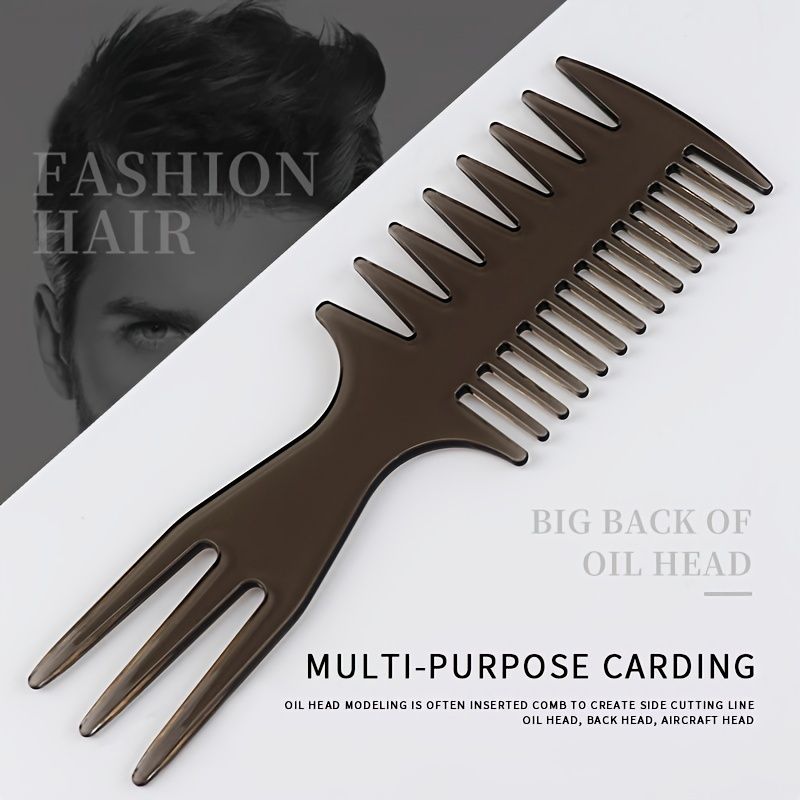 6pcs Hairstyling Combs For Men Professional Wide Teeth Texture Comb Various Styling  Combs Retro Oil Head Hair Brushes Comb Set | High-quality & Affordable |  Temu