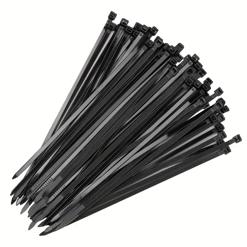 uxcell Bridas reutilizables para cables de nailon de 12 pulgadas, correa de  nudo, color negro, 30 unidades