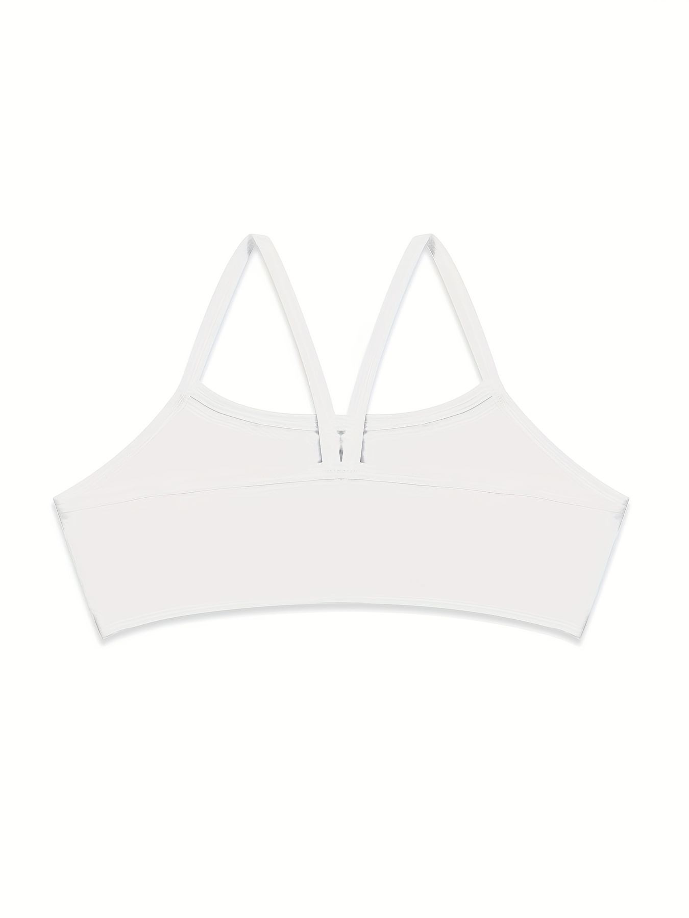 Holiday Style 4pcs Girls Training Bras Stretchy Sports Bralette Sleeveless  Crops Tank Tops Underwears For 6-14 Years Old Kids