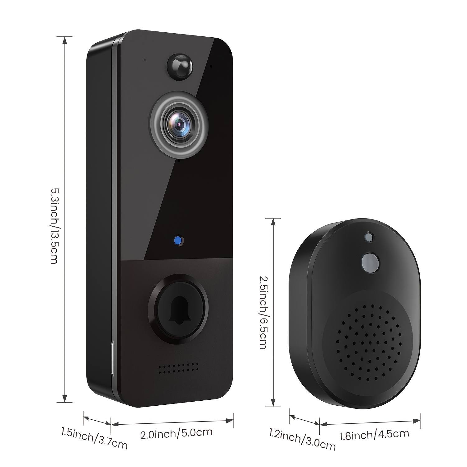 Smart Doorbell Camera Wireless Doorbell Camera Free Chim - Temu