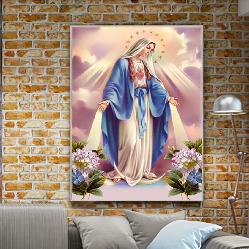 5D DIY Diamond Painting, Full Diamond Painting With Diamond Art, By Number Kits Embroidery Rhinestone For Wall Decor
