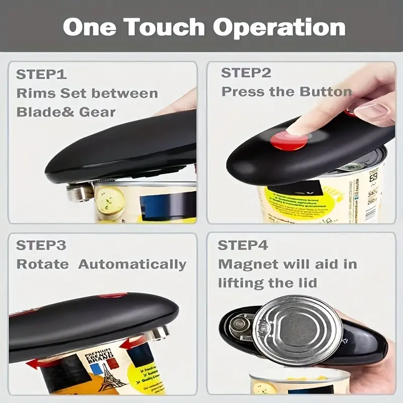 Electric Can Opener Automatic Safe Easy To Use Perfect For - Temu