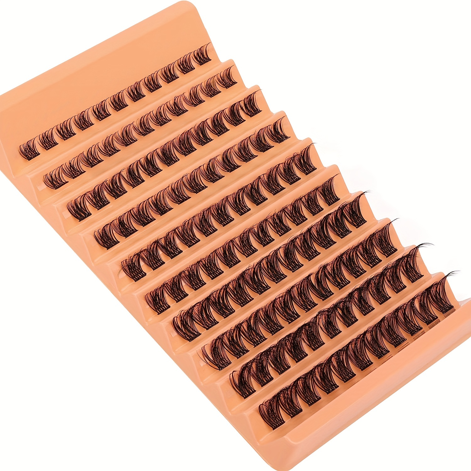10 Rows Cluster Lashes Mixed Size Voluminous Layered False Eyelashes