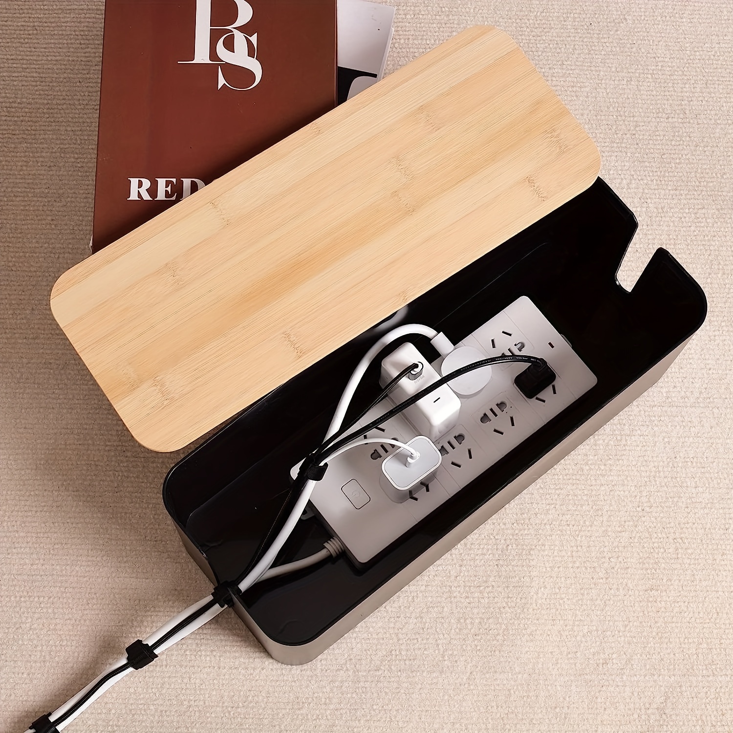 Portable Cable Winder Travel Cord Organizer Keeper Box - Temu