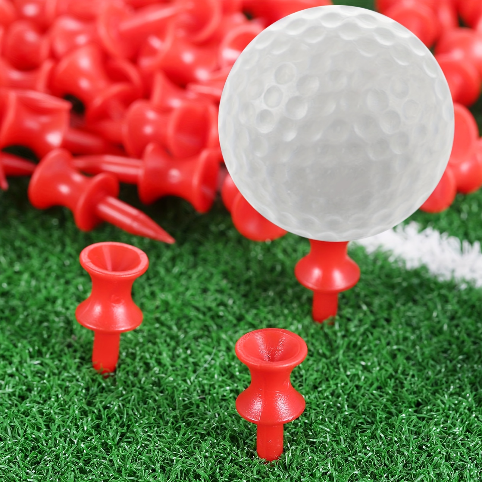 50 100pcs golf tees plastic durable reusable golf tee for practice