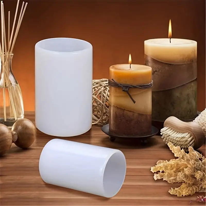 Big Round Silicone Mold Thick Cylinder Soap Resin Candle - Temu