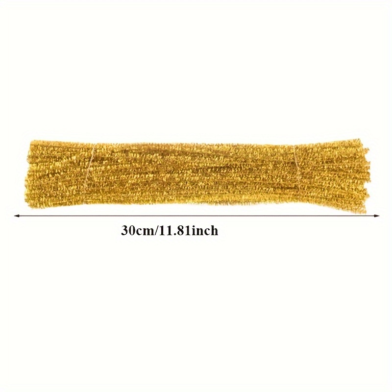 White Glitter Tinsel Chenille Metallic Pipe Cleaners Pipe for DIY Craft  Projects, Wedding, Home, Party, Holiday Decoration Item (20Pcs)
