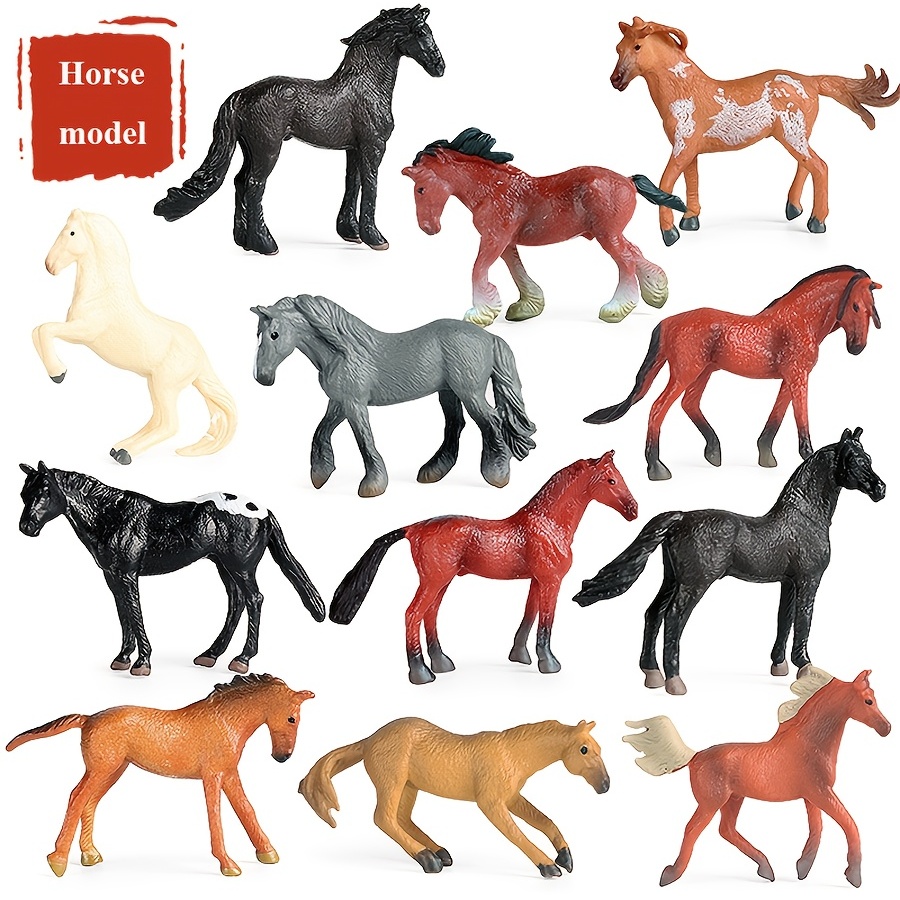 馬フィギュア プラスチックとモヘア製別のお馬はコチラ - 置物