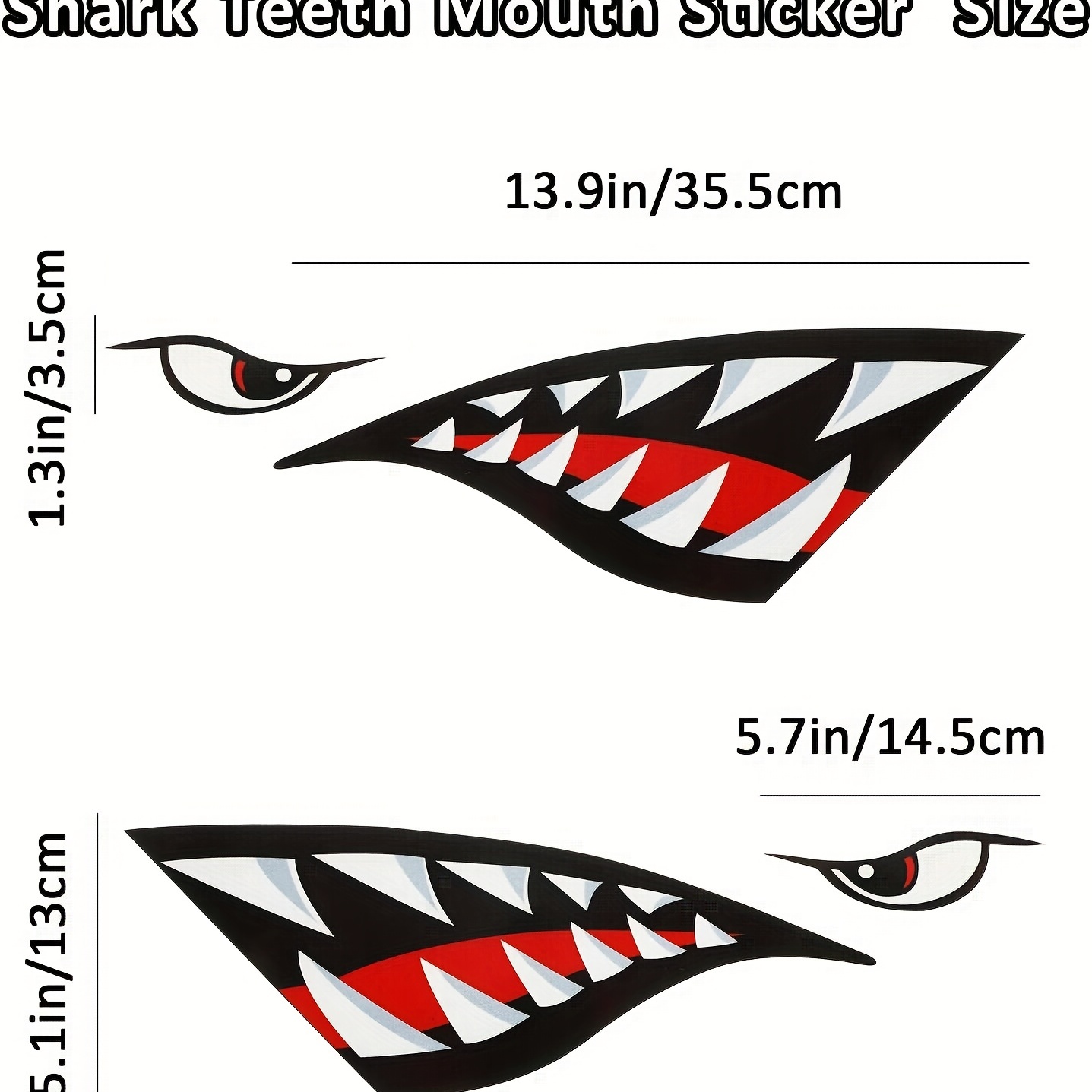shark teeth decal