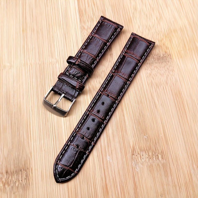 Simulation Crocodile Pattern Leather Watch Strap For Watch 8 7 6 5