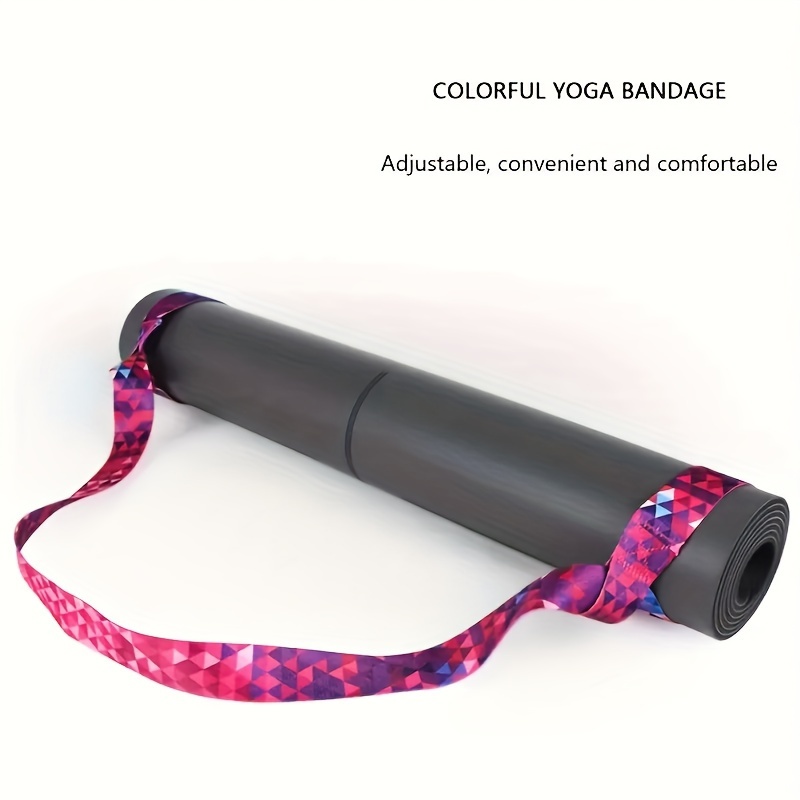 Colorful Printed Yoga Mat Storage Strap Nylon Binding Strap - Temu