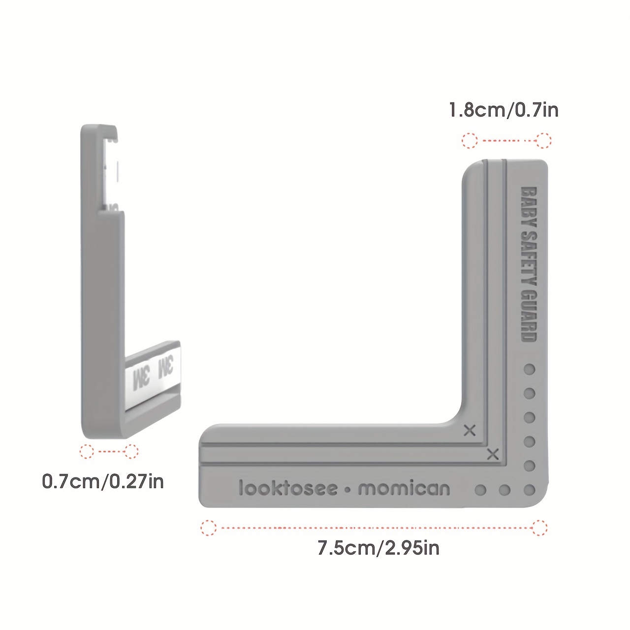 4PC Baby Proofing Corner Protectors Child Safety Table Edge Guards