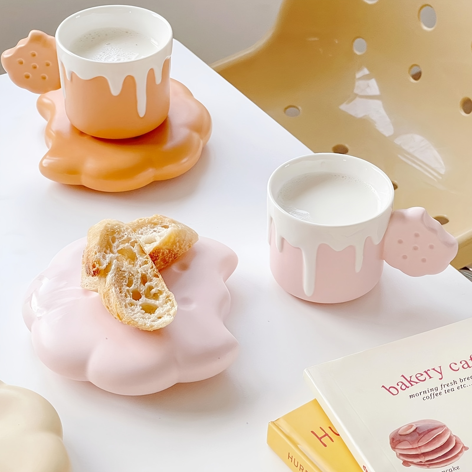 Hot Sale Ceramic Gifting Cups Saucers Spoons Cute Fruit Tea Coffee Set -  China Coffee & Tea Set and Porcelain Tea Set price