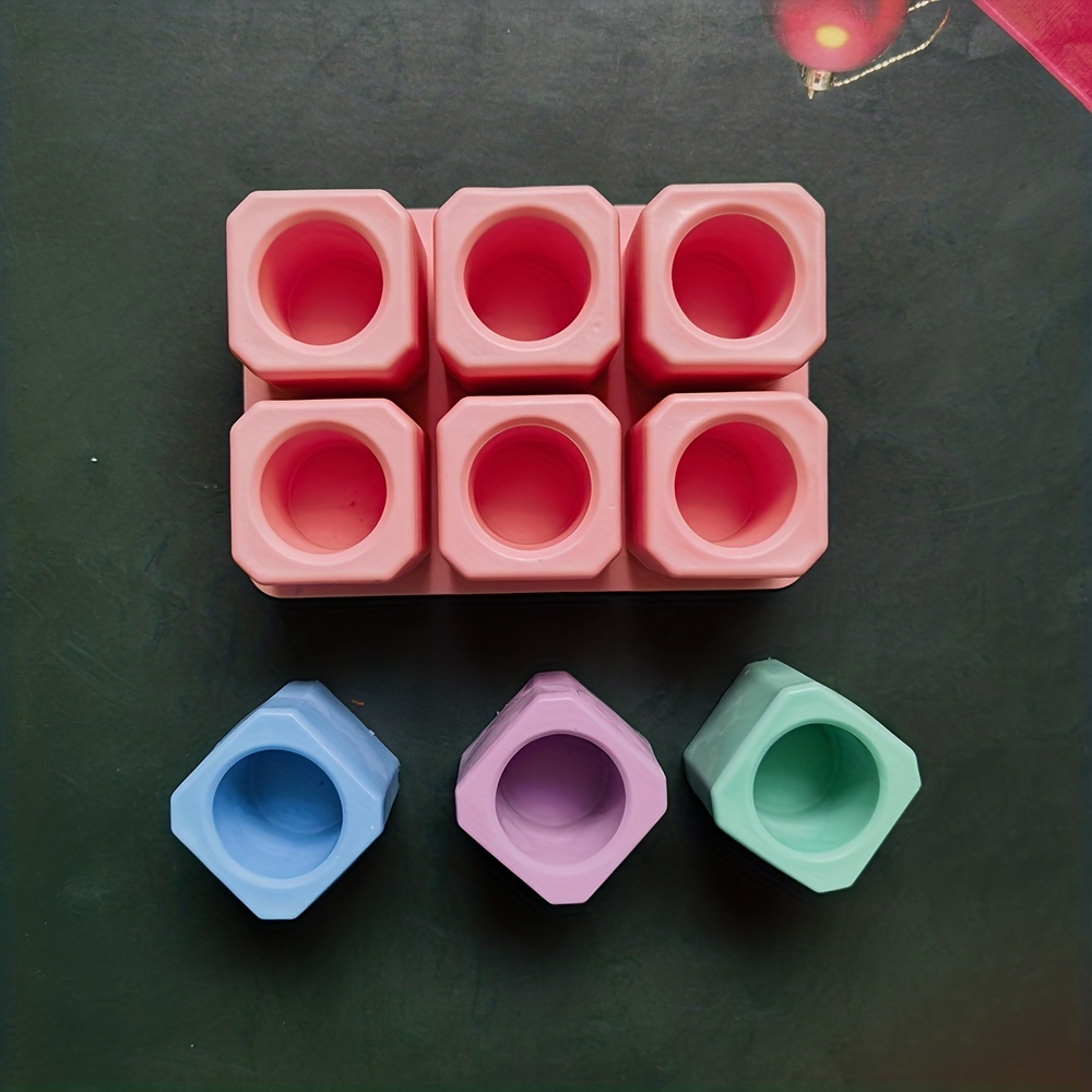 3 holes Circular Concrete Flowerpot Silicone Mold Diy - Temu