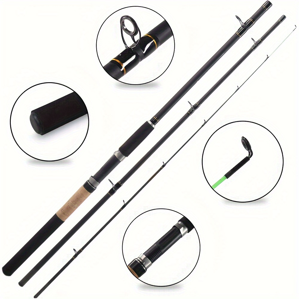 70.87-94.49inch Feeder Sea Rod, Carbon Telescopic Fishing Rod Reel Set,  Short Travel Pole, Fishing Tackle