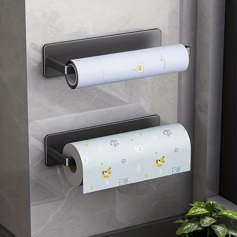 Kitchen Roll Holder Self Adhesive Aluminum Paper Towel Holder