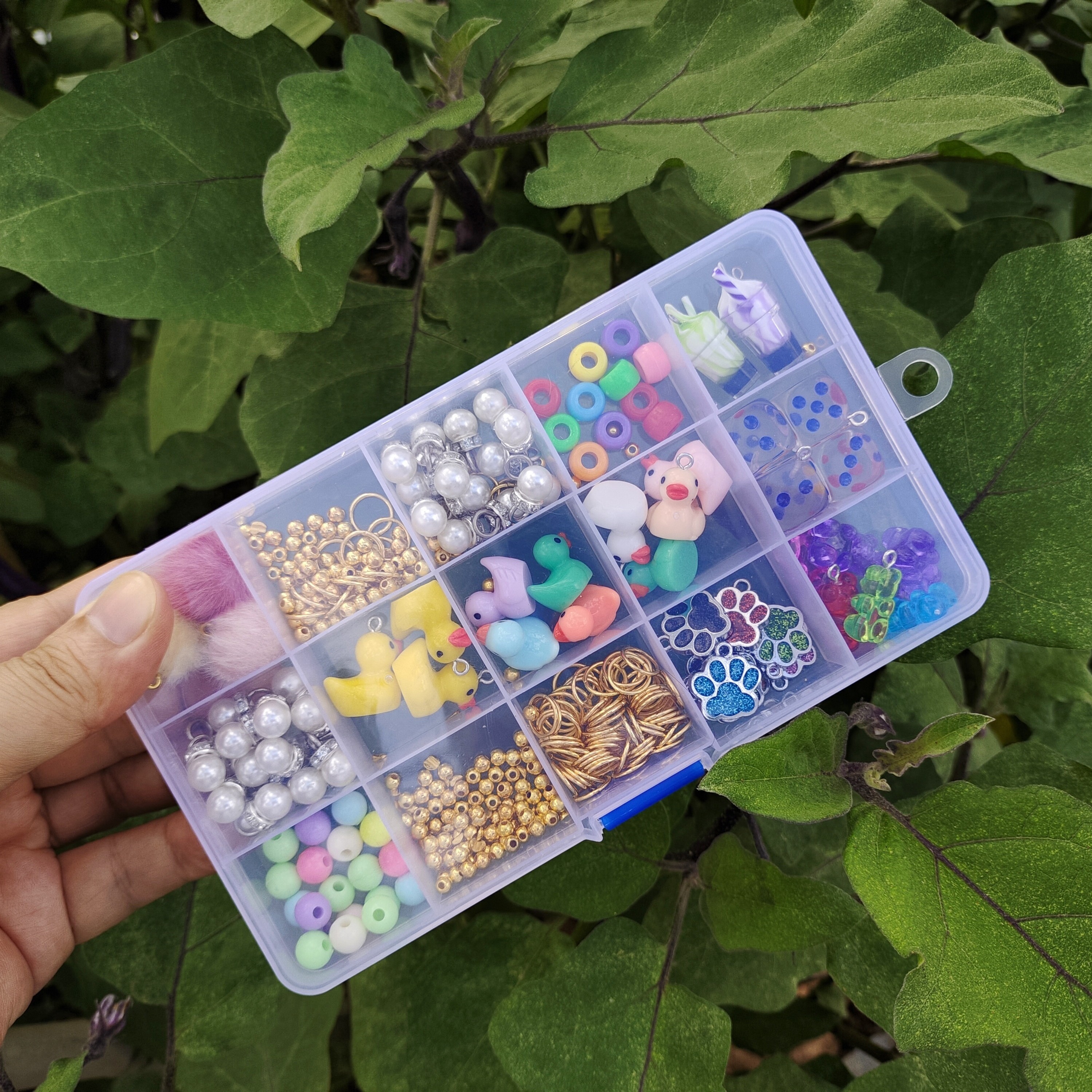 Plastic Jewelry Bead Storage Box Organizer Box - Temu
