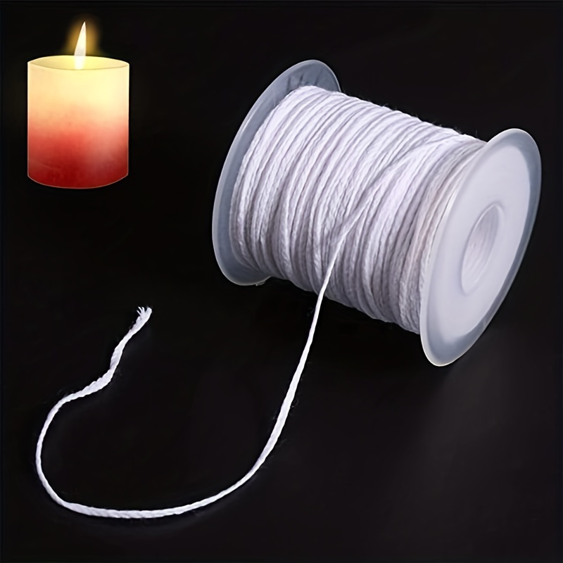 Non-toxic Environmental Spool Of Cotton Braid Candle Wicks Core For Diy Oil  Lamps Handmade Candle Making Supplies - Temu