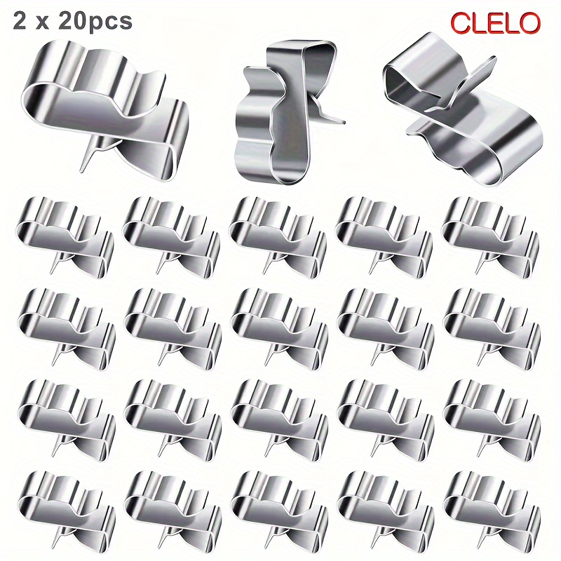 * Trailer Frame Wire Clips Stainless Steels Trailer Wiring Cable Clips  Replacement Parts For Auto Wires Organization For Boat Trailer Fishing Boat