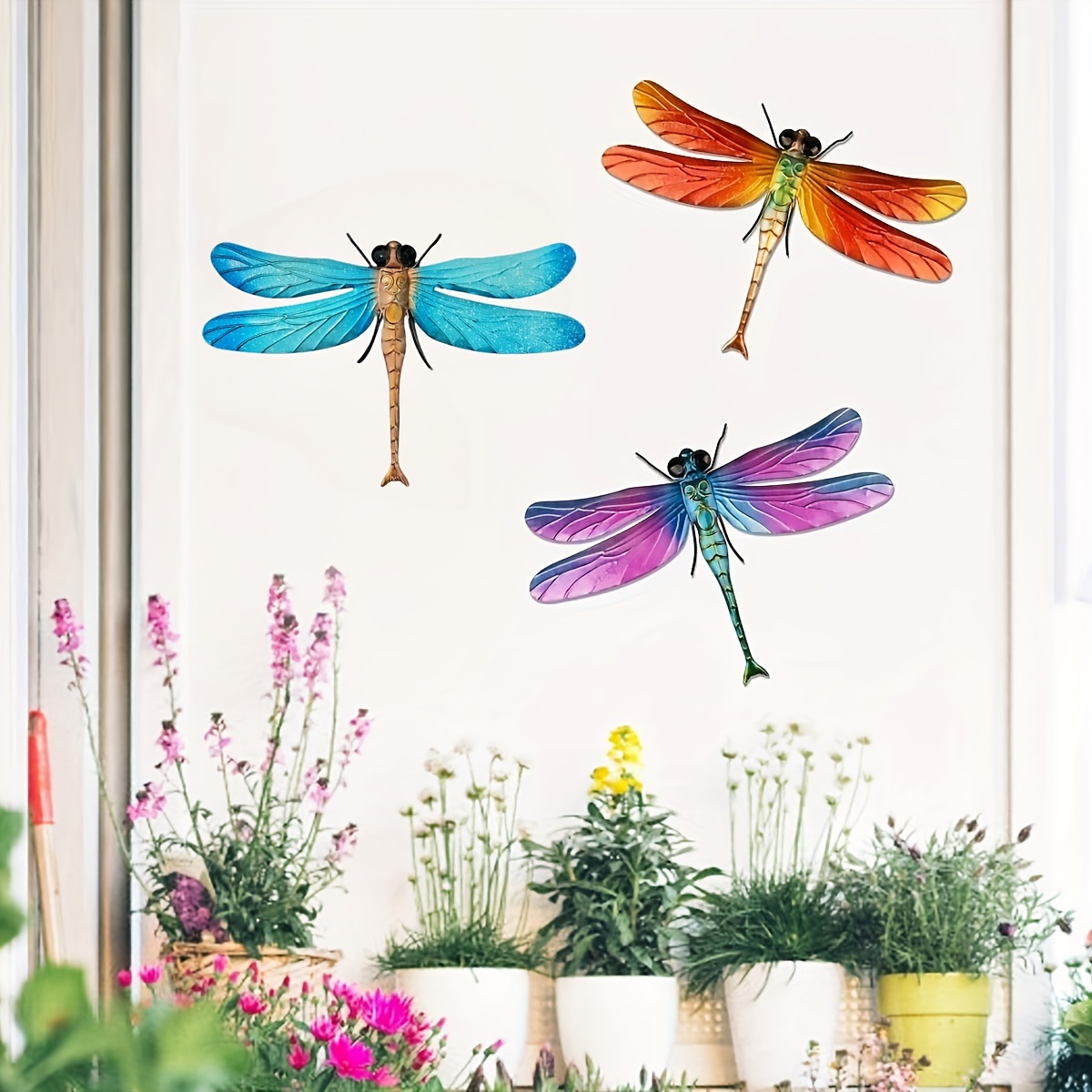 Metal Dragonfly Wall Decor Outdoor Dragonfly Wall Art - Temu Canada