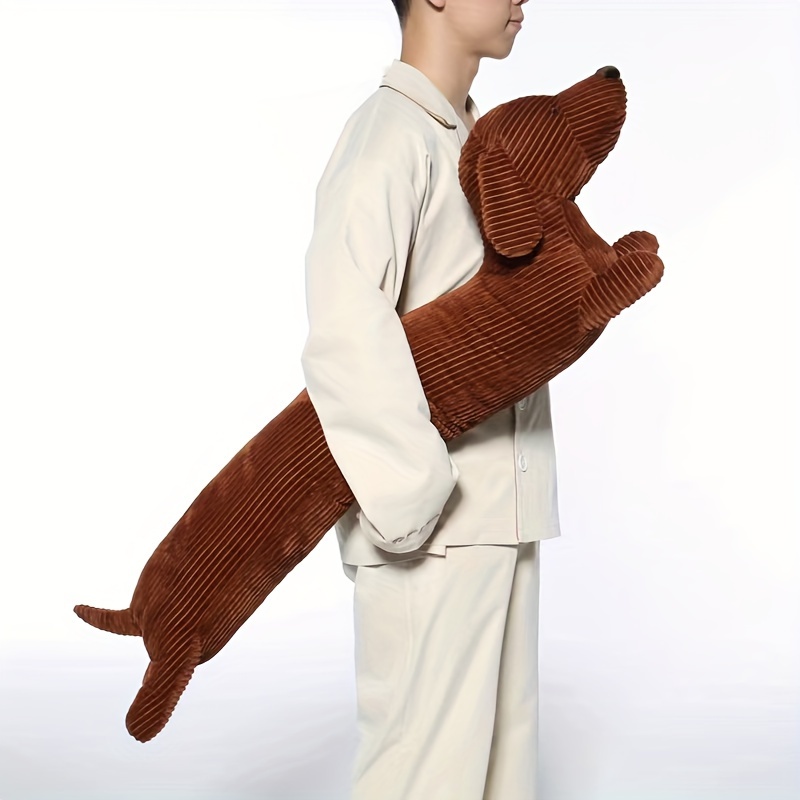 

47in Dachshund Dog Plush Hug Pillow, Soft Durable Stuffed Throw Cushion, Animals Pillow For Sofa, Home Decoration Gifts