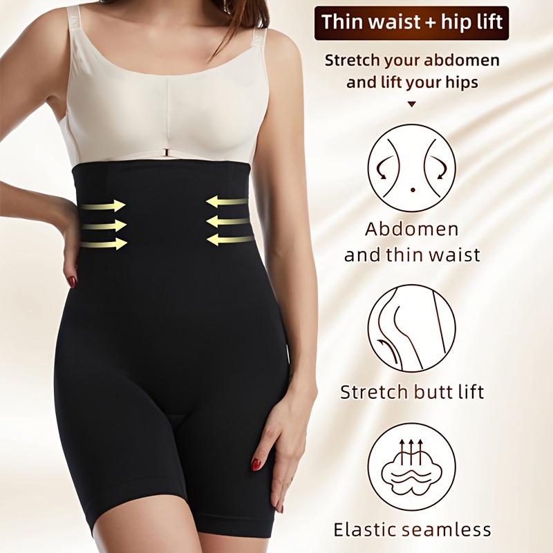 Control Undergarments High Waist Pants Powerful Corset Thin Body Shaping  Pants Waist Pants Slim Top (Beige, S) at  Women's Clothing store