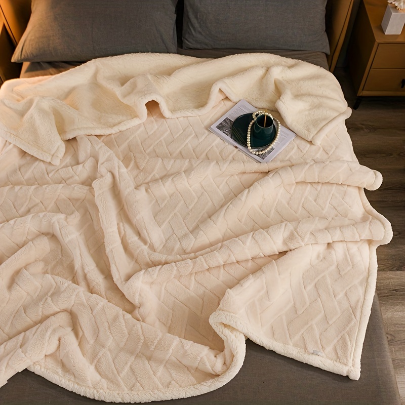 Manta súper cálida 200x230cm Mantas gruesas de lujo para camas Mantas de  lana Mantas y tira invierno Cubierta de cama para adultos Ns2