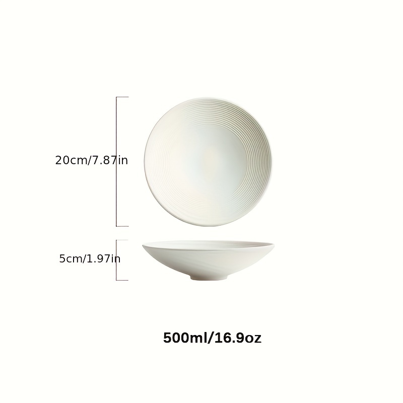 Large Ceramic Pasta Bowl and Plate Set Microwave Dishwasher Safe