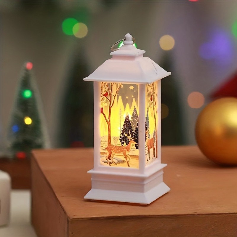 Santa Claus Wind Lights Christmas Decorations Candle Night Temu