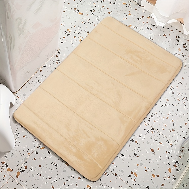 1p Memory Foam Bath Bathmat, Anti-skid Durable Floor Rug, Cozy Absorbent  Door Cerpet, Skin Friendly Soft Polyester Kitchen Floor Mats, Bathroom  Accessories - Temu