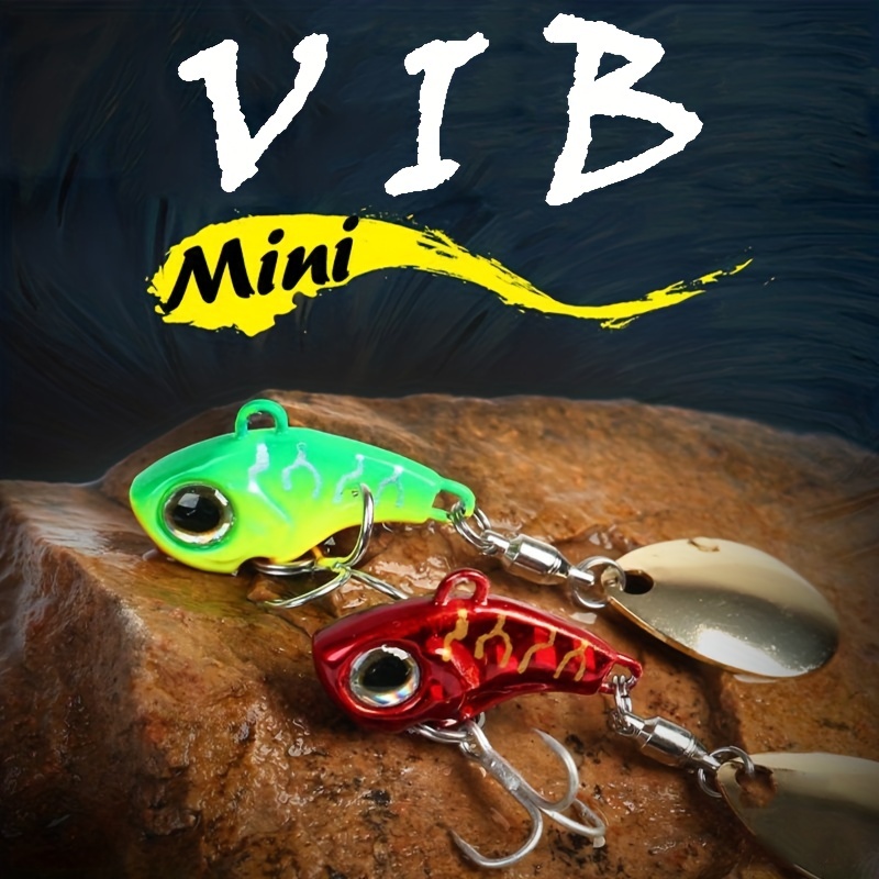 Vib Lures Metal Sequins Baits Hooks Bass Fish - Temu
