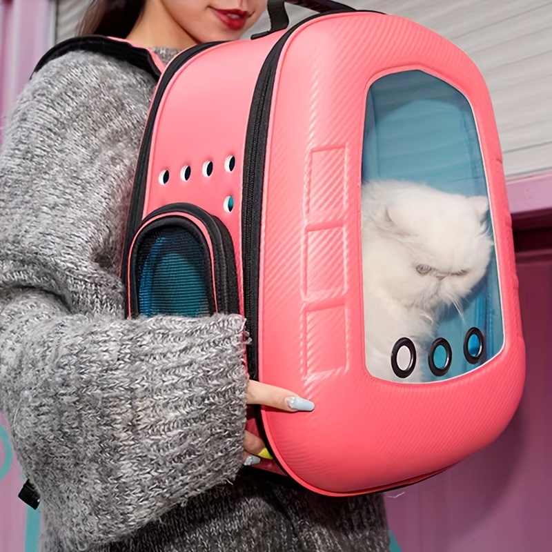 Pet Backpack Carrier For Cat, Space Capsule Design Pet Shoulder Bag,  Breathable Portable Cat Travel Bag - Temu United Arab Emirates