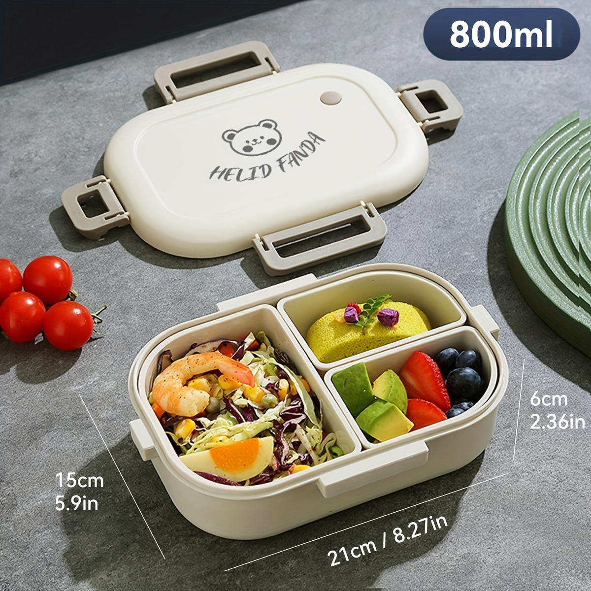 Portable Microwaveable Plastic Lunch Box, Double-layer Lunch Box With Lunch  Bag & Cutlery & Sauce Box, For Teenagers And Workers At School, Canteen,  Back School, For Camping Picnic And Beach, Home Kitchen